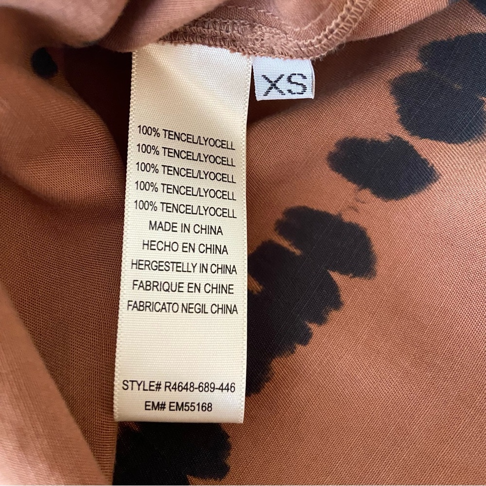 Anthropologie Cloth & Stone Edie Brown Tie Dye Button Down Blouse - Picture 12 of 15